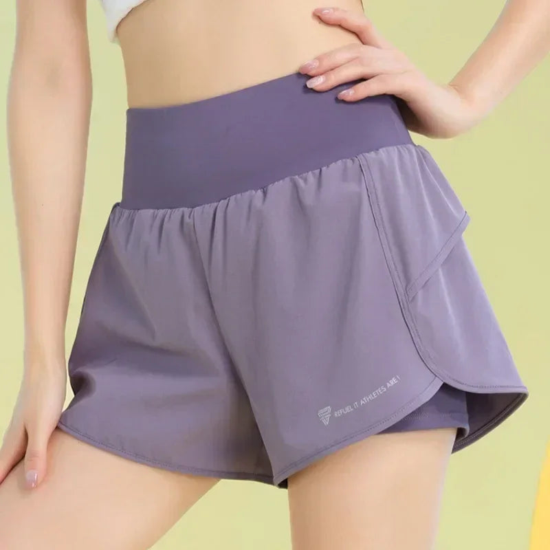 Yoga Shorts for Women Lightweight Gym Cycling Workout Shorts with Pocket Breathable Running Sweatpants Athletic Clothes