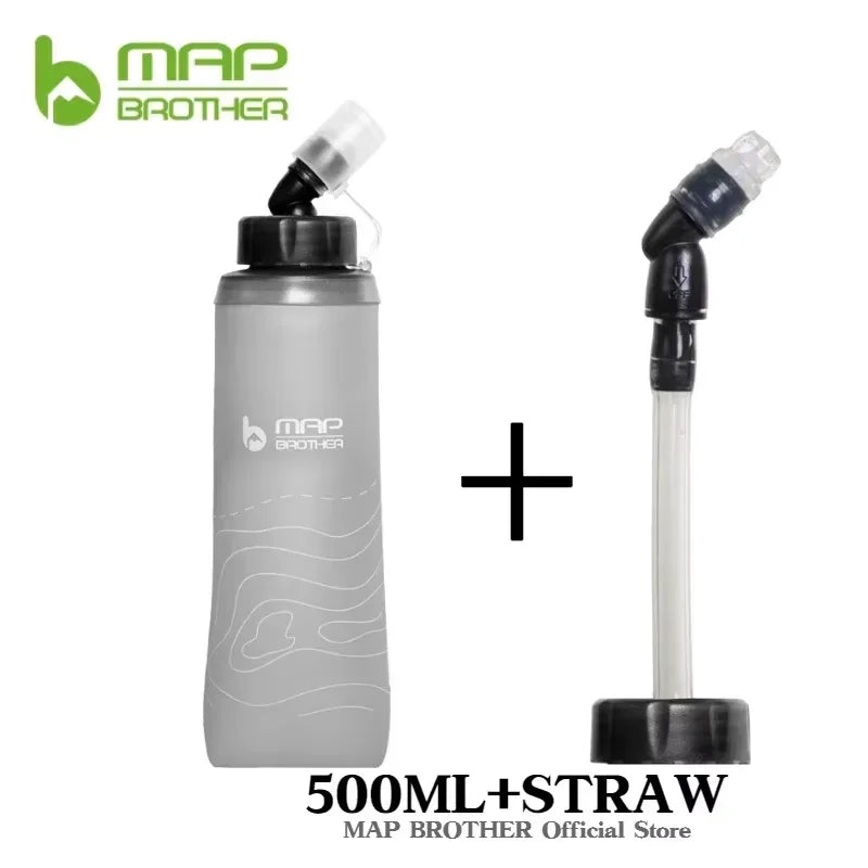 MAP BROTHER S005 250ml 420ml 500ml Soft Flask Folding Water Bottle