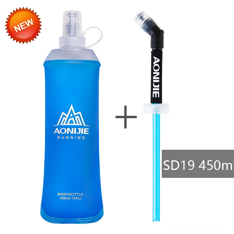 AONIJIE SD09 SD10 250ml 500ml Soft Flask Folding Collapsible Water Bottle
