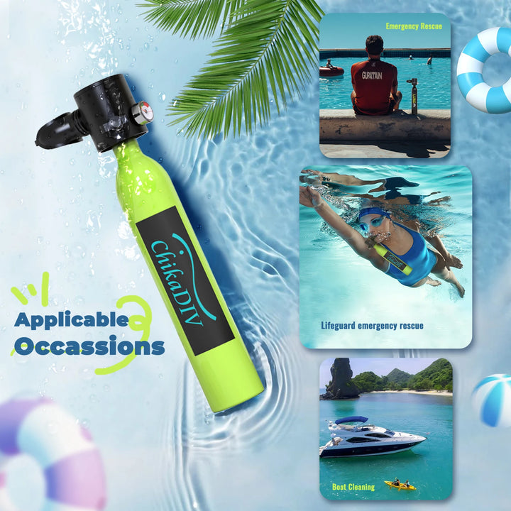 ChikaDIV 0.5L Mini Scuba Diving Tank