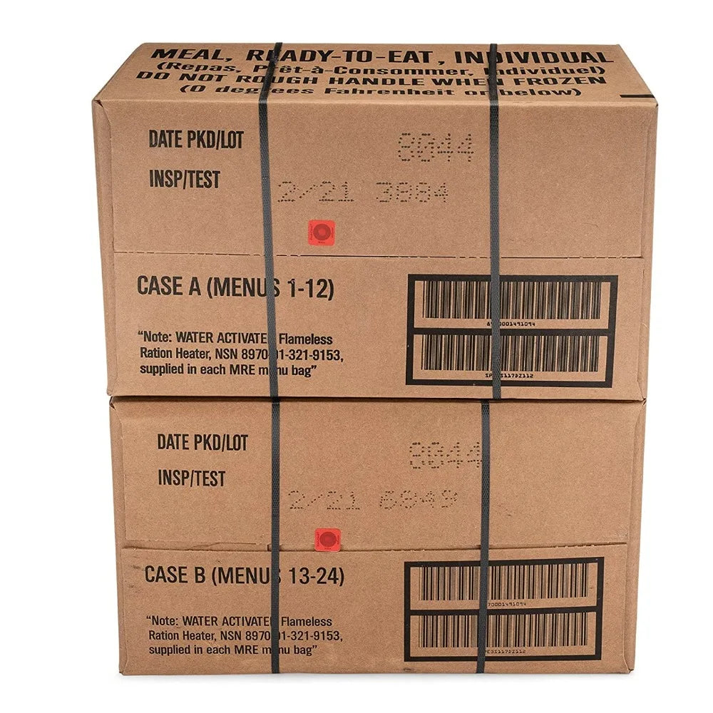 24 CT US Military Surplus MRE