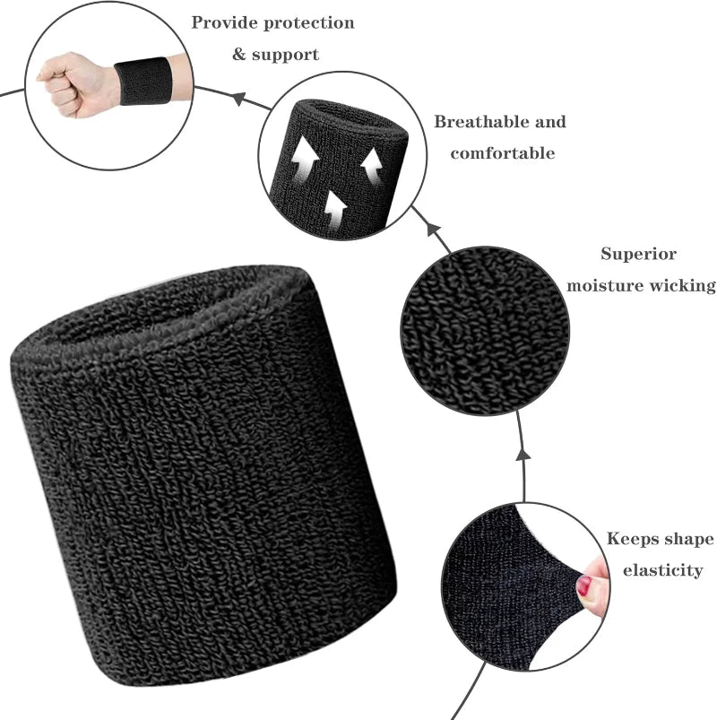 New Breathable Cotton Wristband Set
