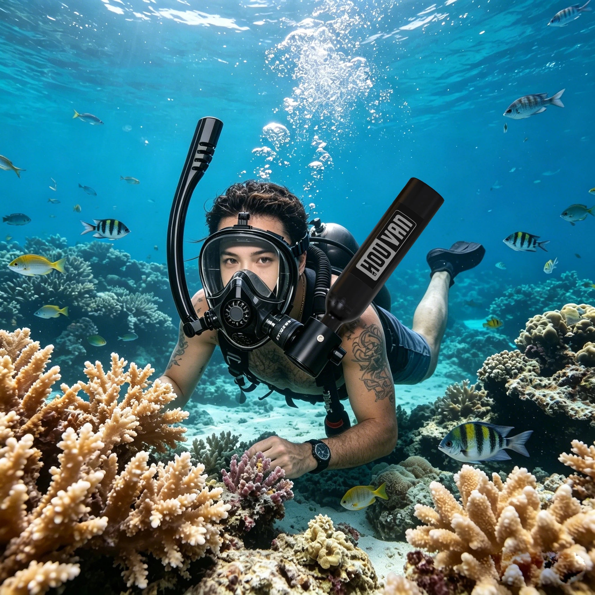 HOUVAN 0.5L Mini Diving Tank