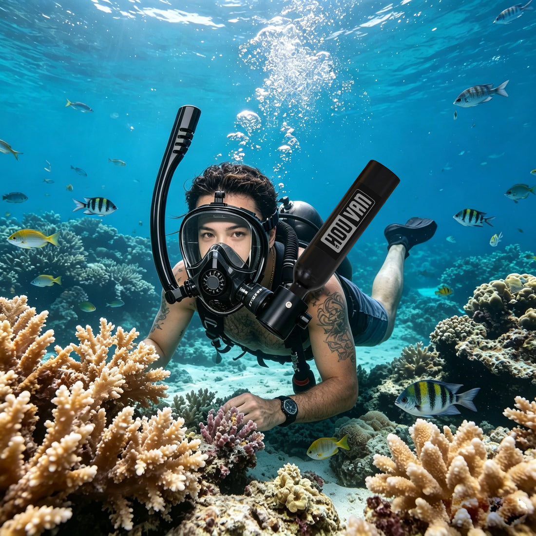 HOUVAN 0.5L Mini Diving Tank