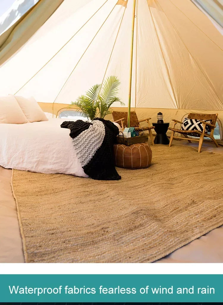 Outdoor Cotton Canvas Bell Yurt Tent