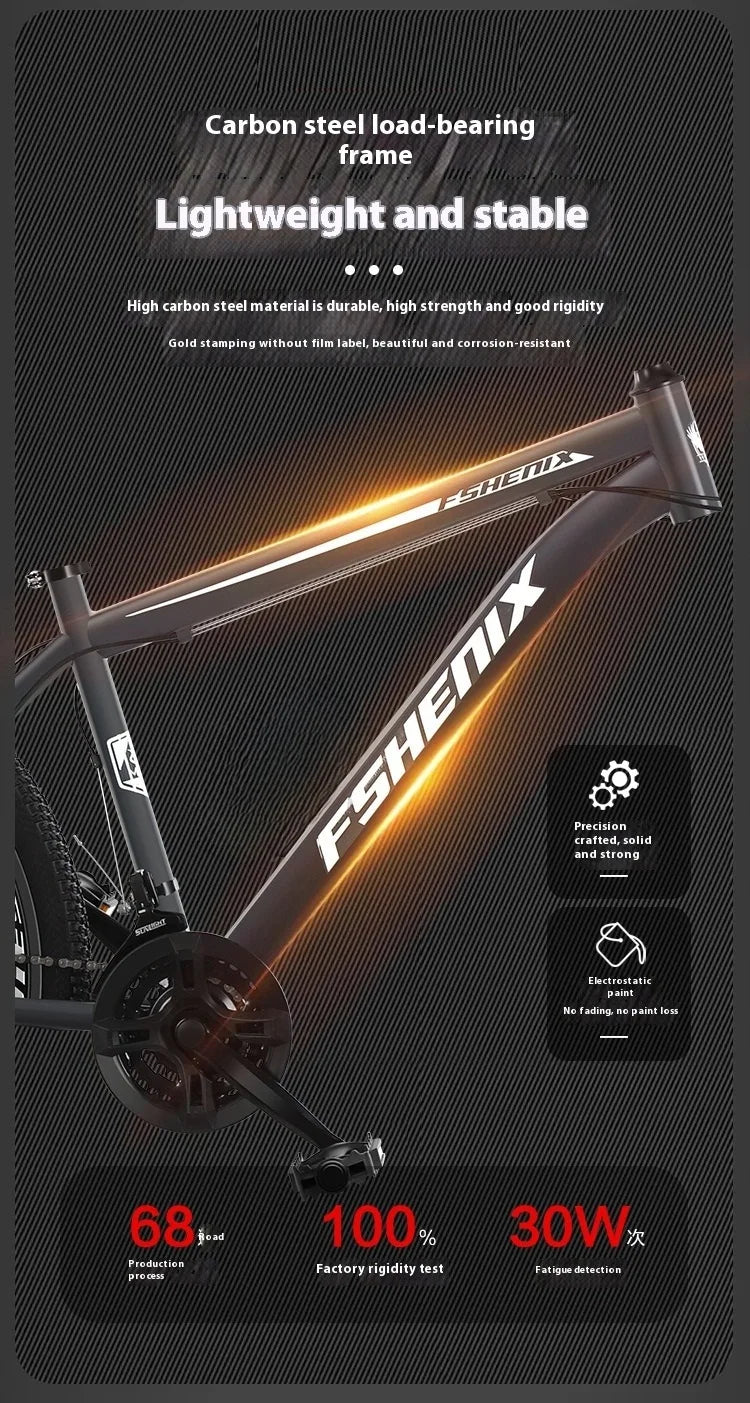 24-inch and 26-inch, 21-speed off-road bike