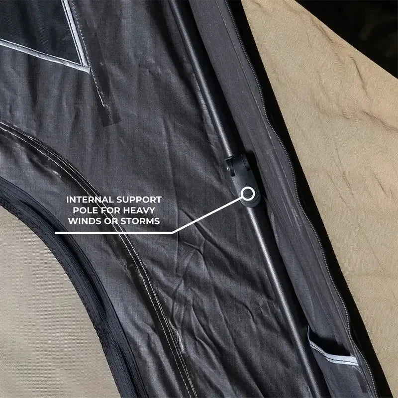 Triangle Aluminum Hard Shell Rooftop Tent