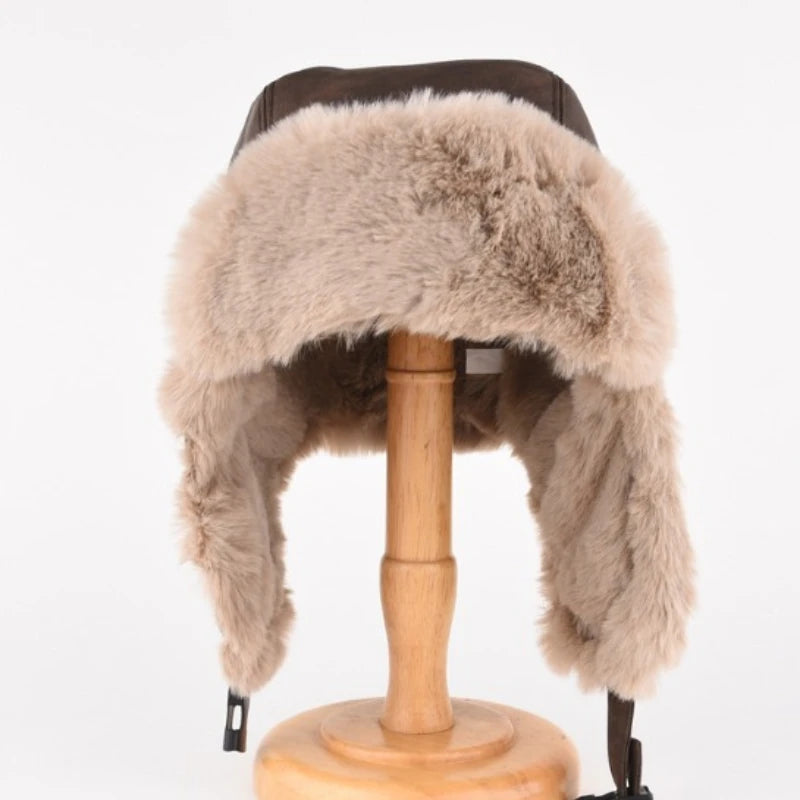 Winter Trapper Hat with Earmuffs