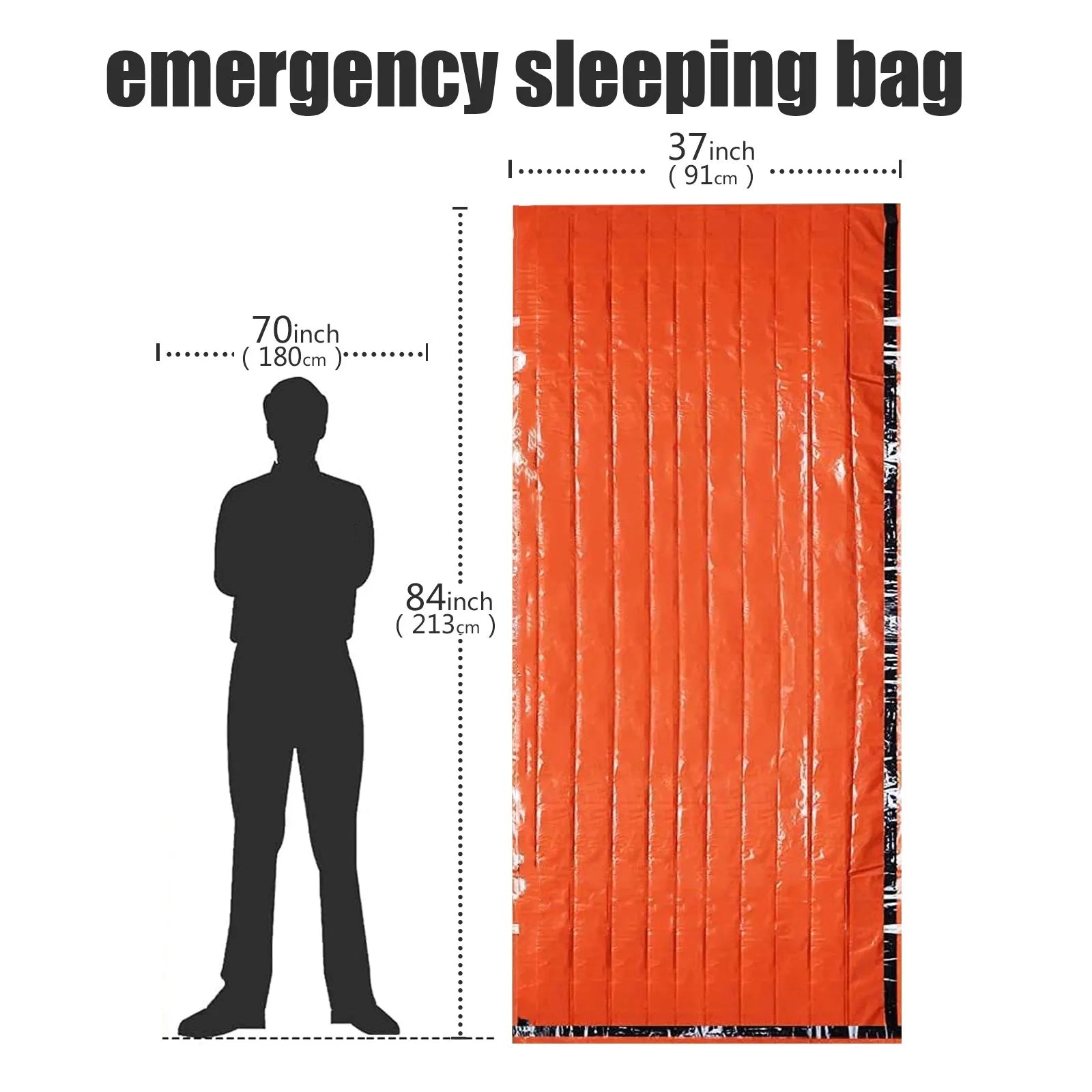 Emergency Survival Sleeping Bag – Waterproof Thermal Mylar Sack