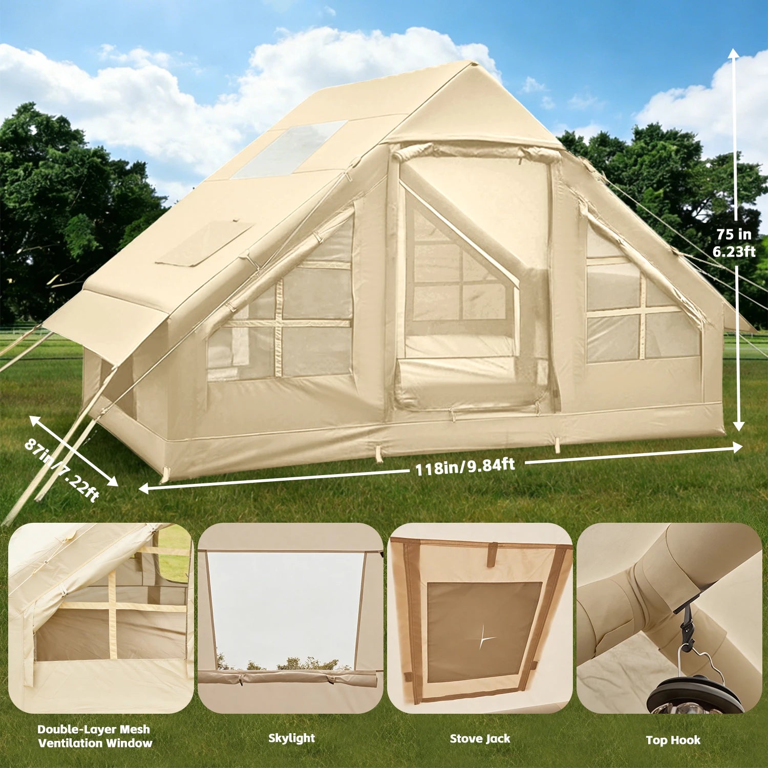 Easy Blow Up Glamping Tent