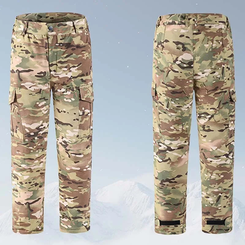 Winter Heat Reflection Warm Coats, Cargo Pants Set