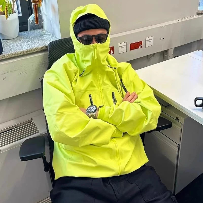 Three Layer Mens Womens Waterproof Windbreaker