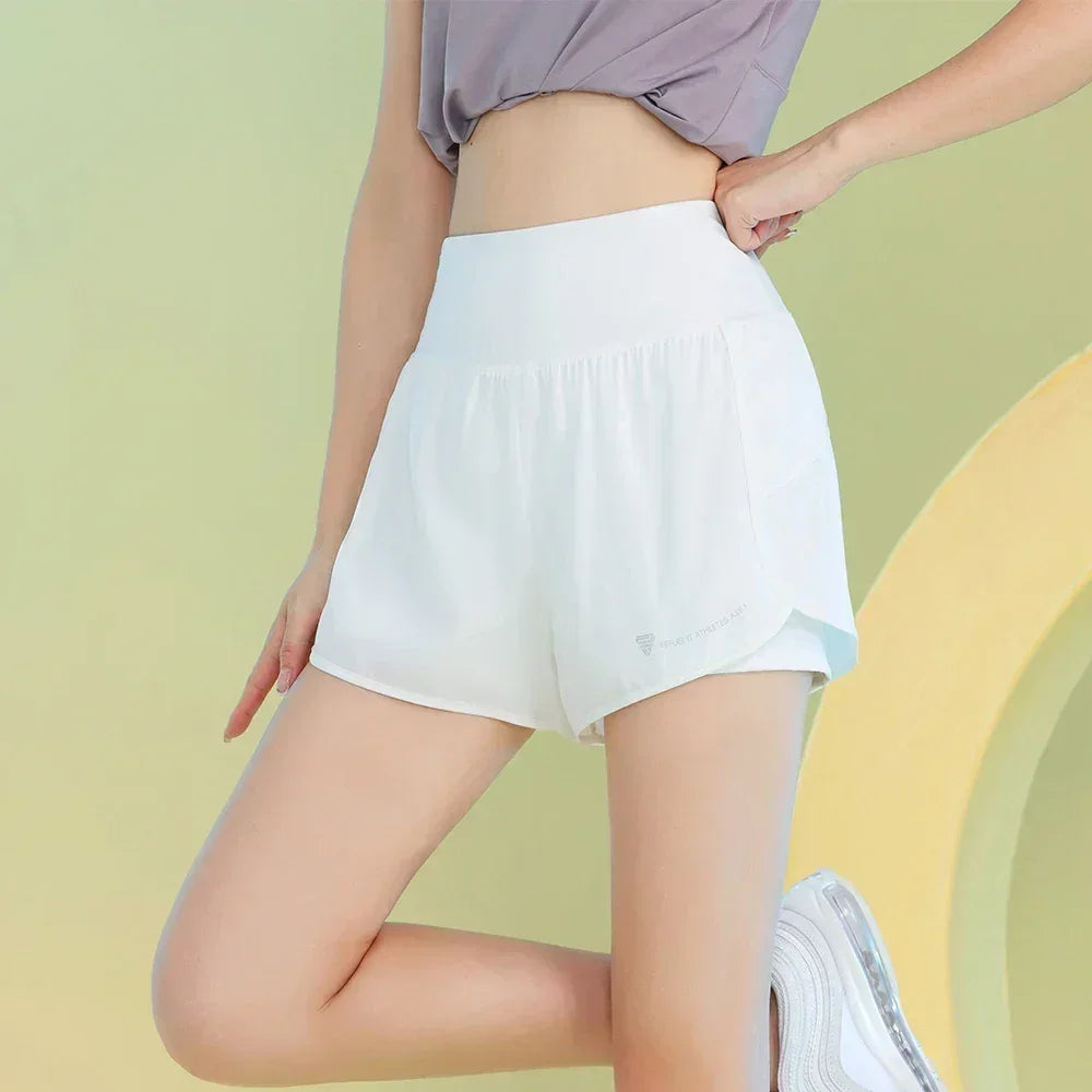 Yoga Shorts for Women Lightweight Gym Cycling Workout Shorts with Pocket Breathable Running Sweatpants Athletic Clothes