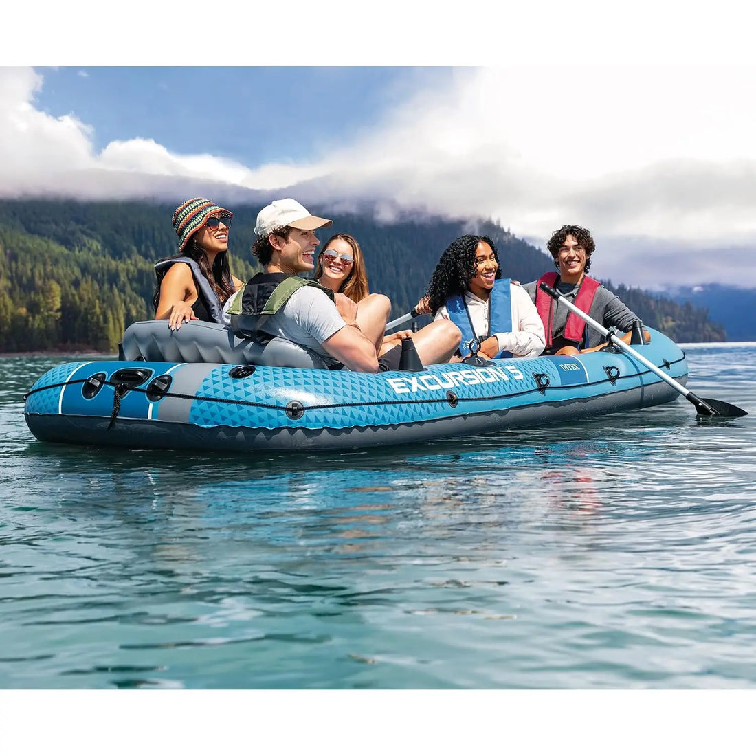 Excursion 5-Person Inflatable Fishing Boat