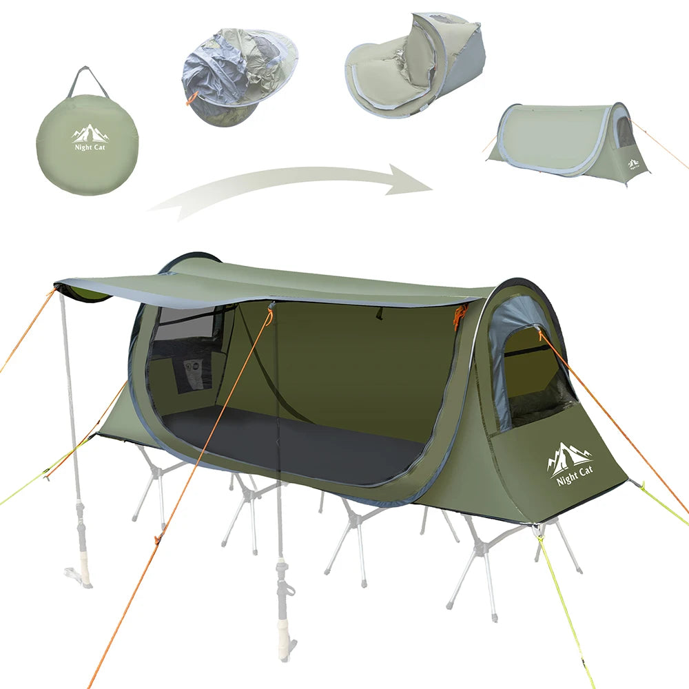 Night Cat Pop-up Camping Tent