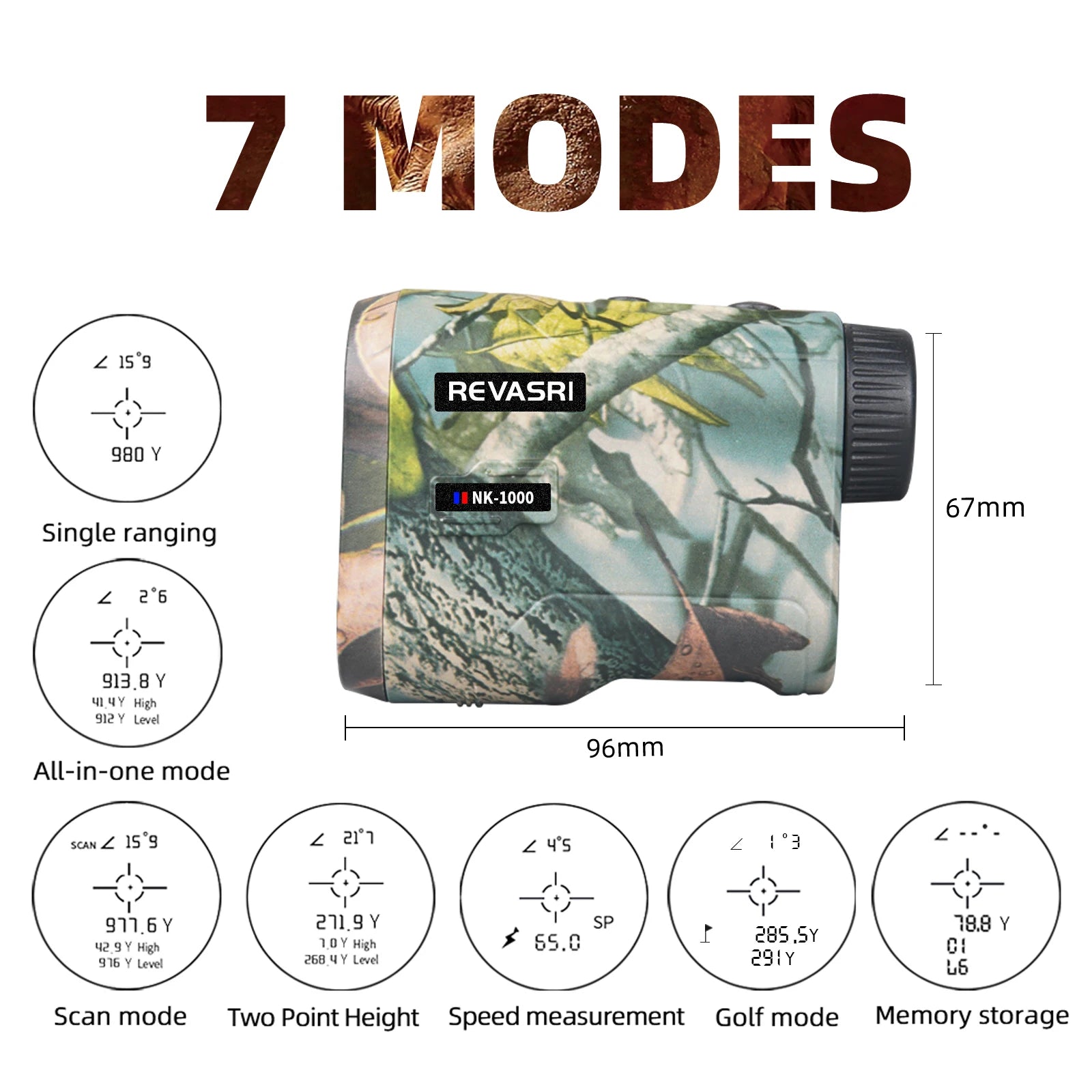 REVASRI 1000M Hunting Range Finder