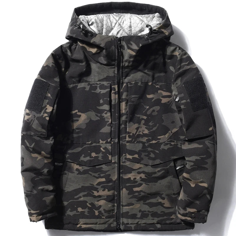 Winter Heat Reflection Warm Coats, Cargo Pants Set