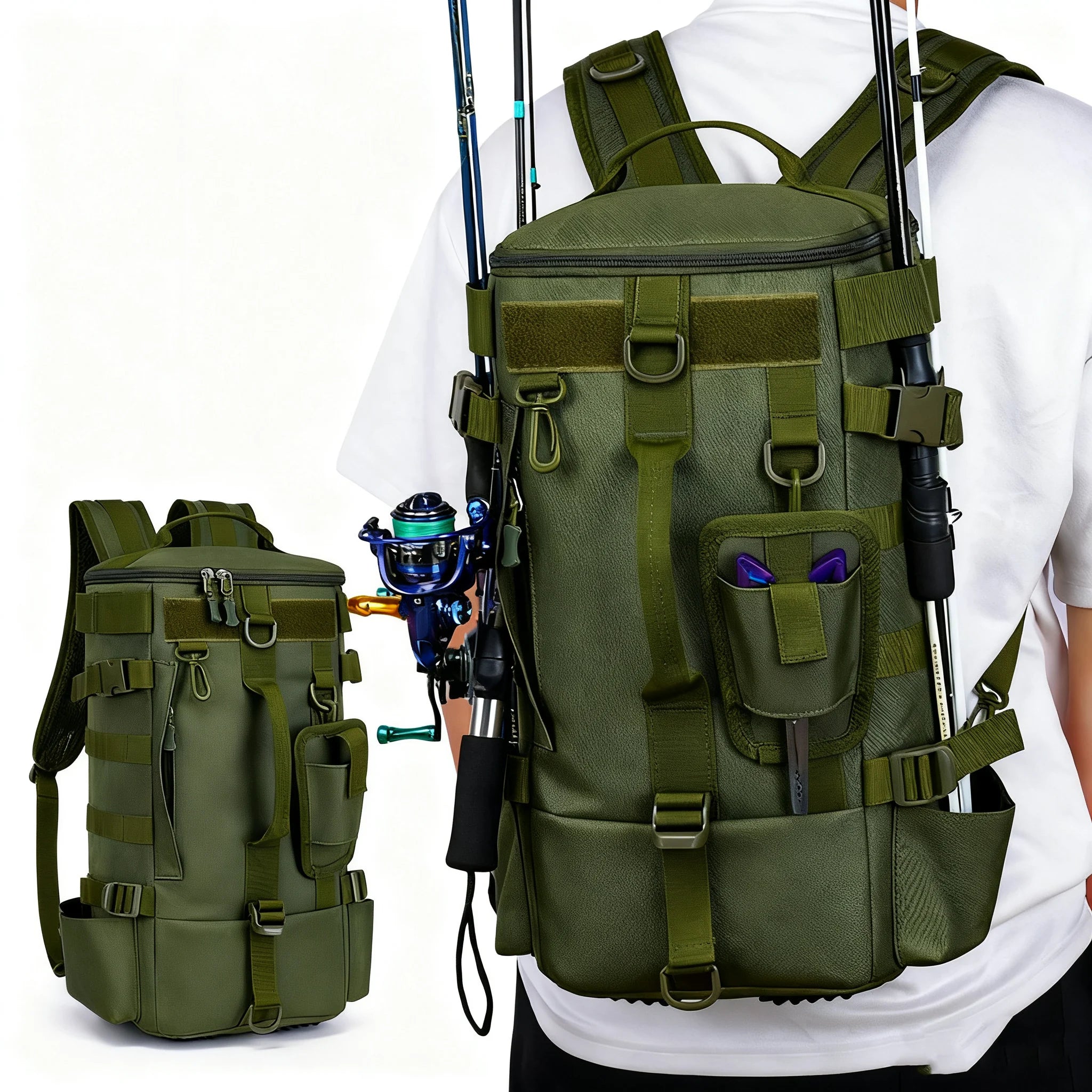 Multifunctional Fishing Backpack Tackle Bag