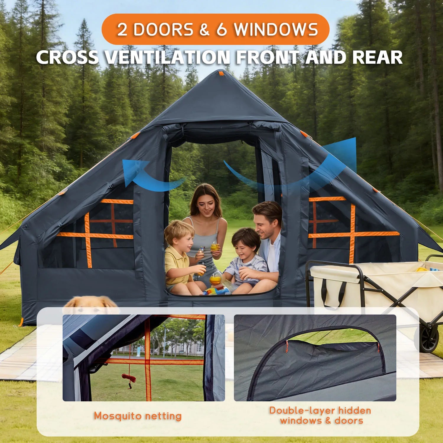 Easy Blow Up Glamping Tent