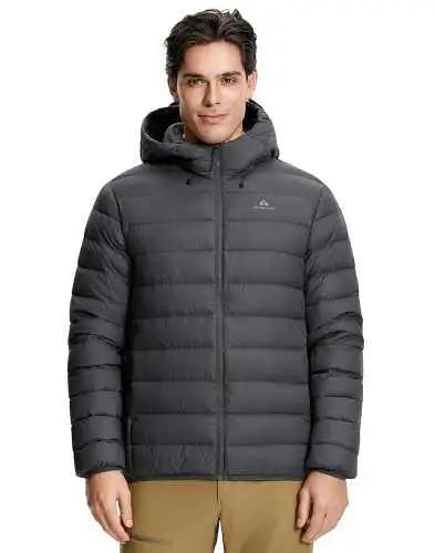 Pioneer Camp Men’s Lightweight Hooded Down Puffer Jacket
