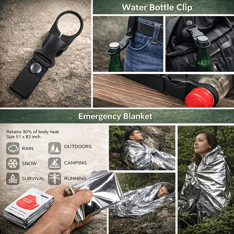 232-Piece Multi-Functional Survival Backpack Kit