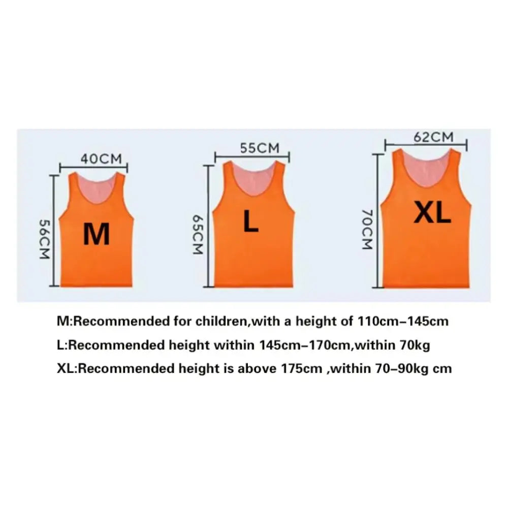 12Pcs Reversible Training Vests