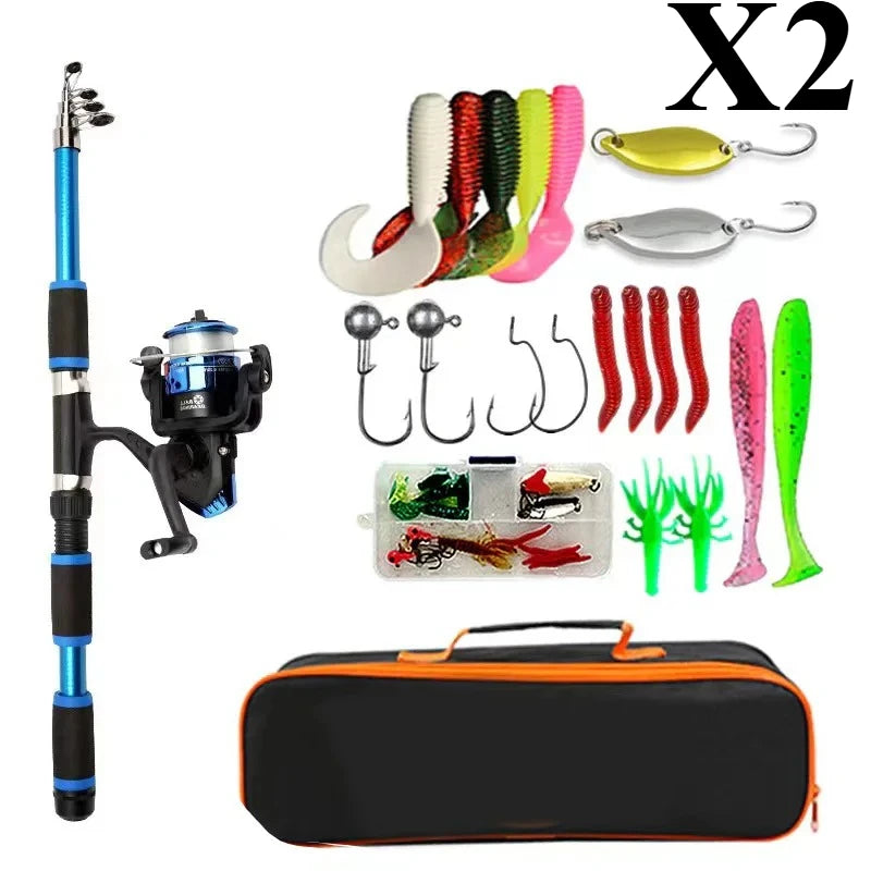 BRAVMACK Travel Telescopic Fishing Rod Full Kit