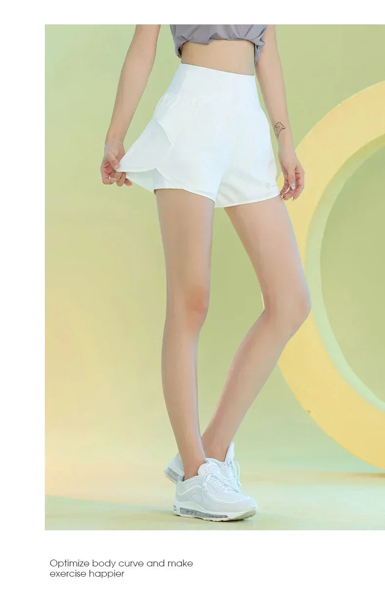Yoga Shorts for Women Lightweight Gym Cycling Workout Shorts with Pocket Breathable Running Sweatpants Athletic Clothes