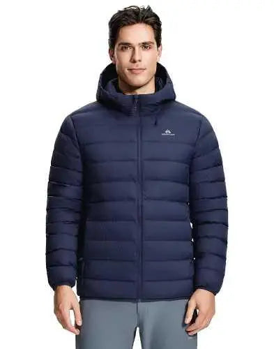 Pioneer Camp Men’s Lightweight Hooded Down Puffer Jacket