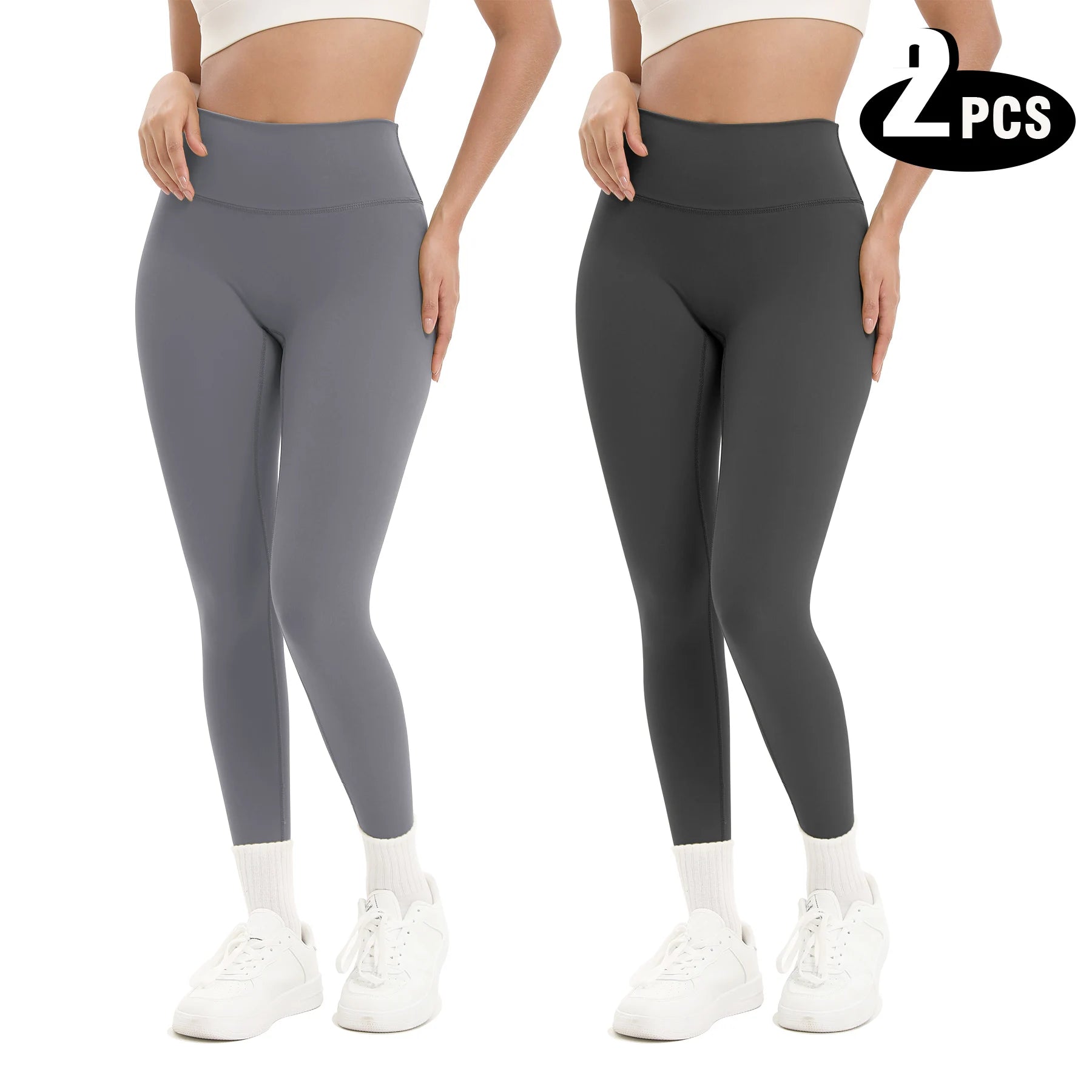 2-Pack Women’s High-Waisted Seamless Yoga Leggings
