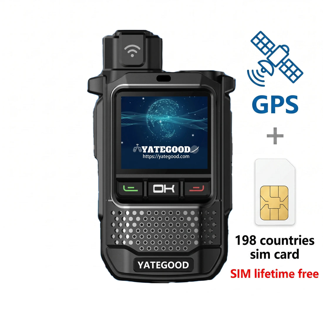 YATEGOOD Global G650 GPS 4G/5G Walkie Talkie