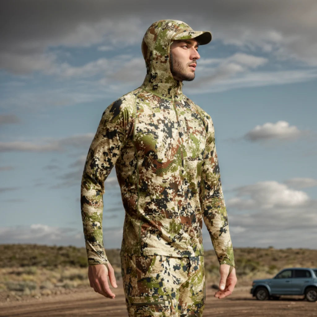 Core Lightweight Camouflage Hoodie Pullover Mask T-Shirt