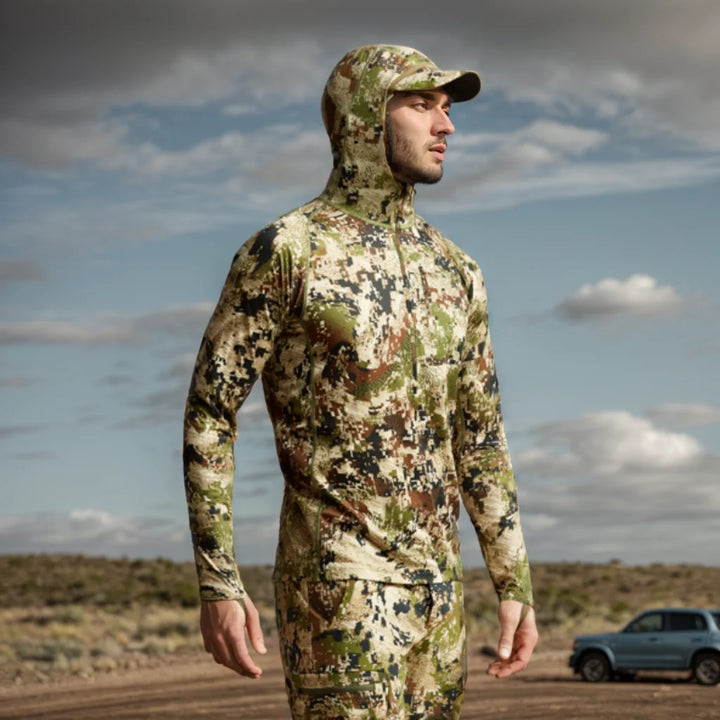 Core Lightweight Camouflage Hoodie Pullover Mask T-Shirt