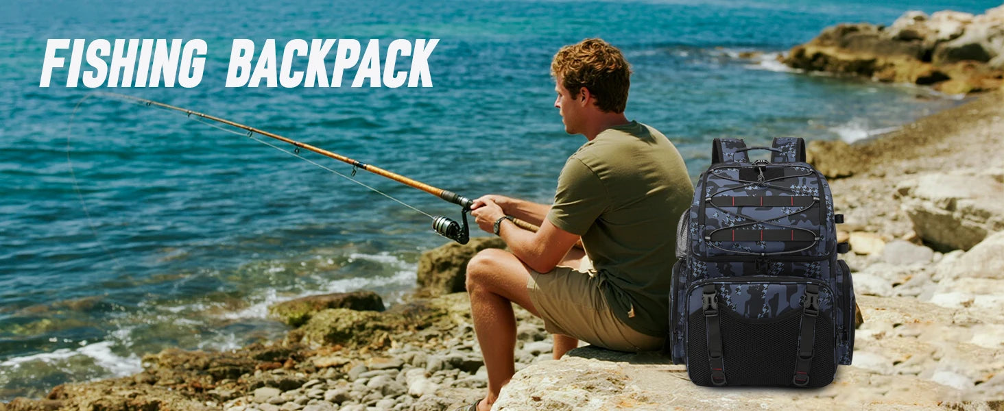 Fishing Backpack 45L Cooler Tackle Bag