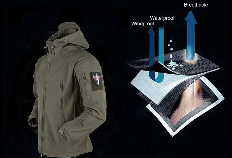 Fleece Men Waterproof Suit