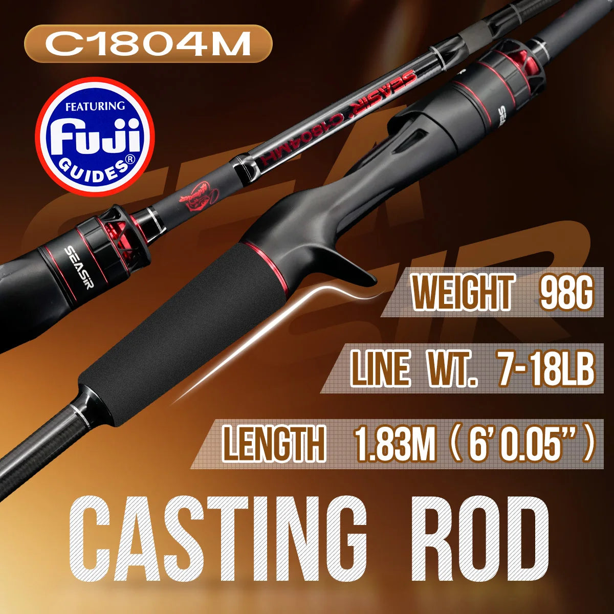 Seasir Salminus XF M/MH Spining&Casting Fishing Rod