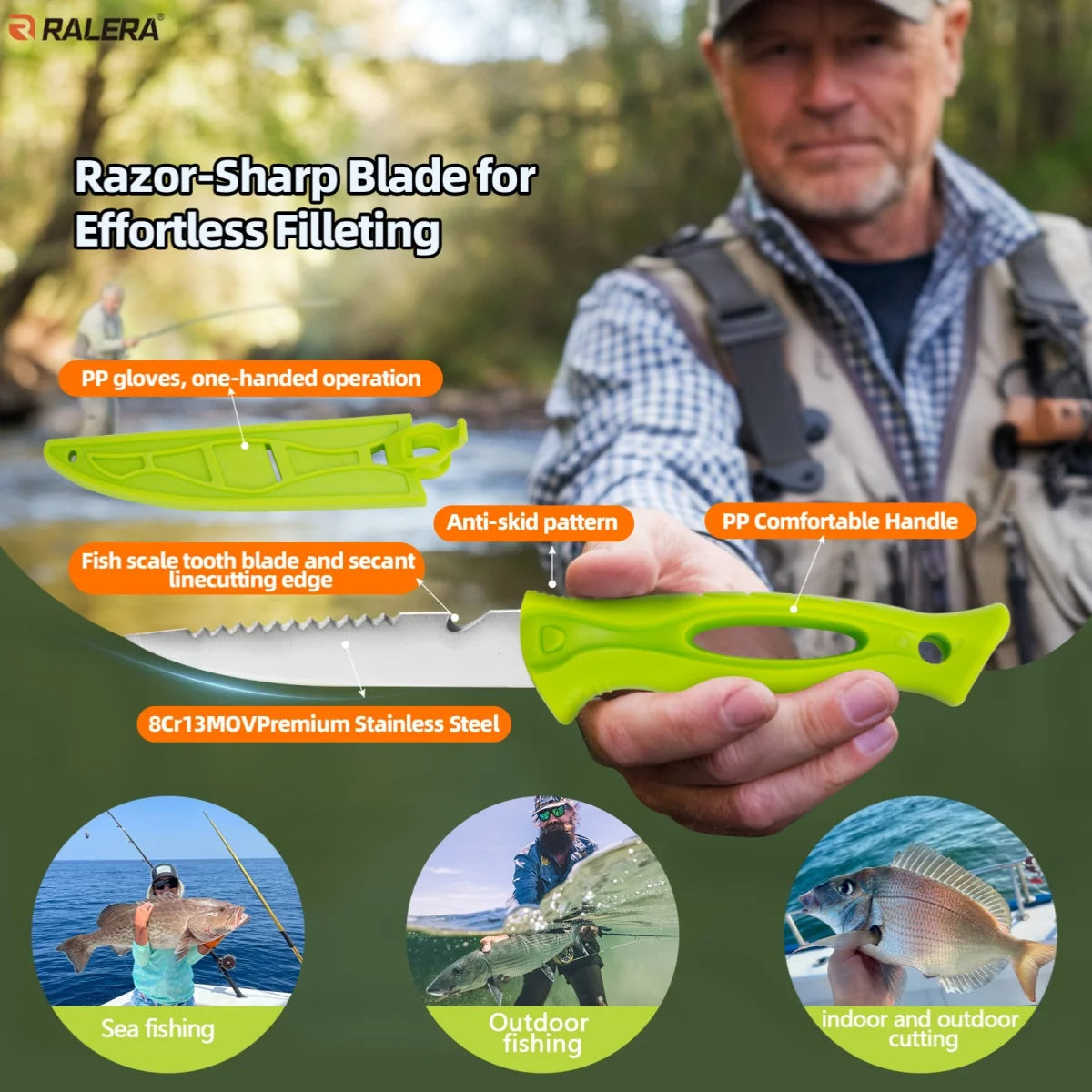 RALERA Saltwater Resistant Fishing Gear Tackle Kit
