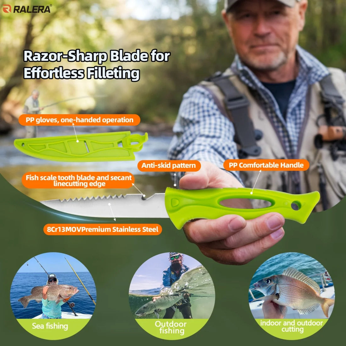 RALERA Saltwater Resistant Fishing Gear Tackle Kit