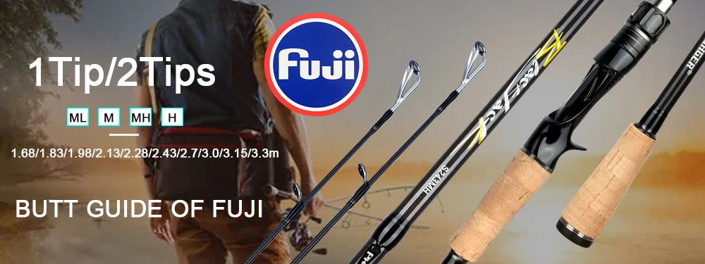 PHISHGER Spinning Baitcasting Fishing Rods