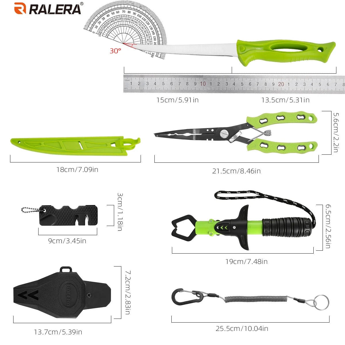 RALERA Saltwater Resistant Fishing Gear Tackle Kit
