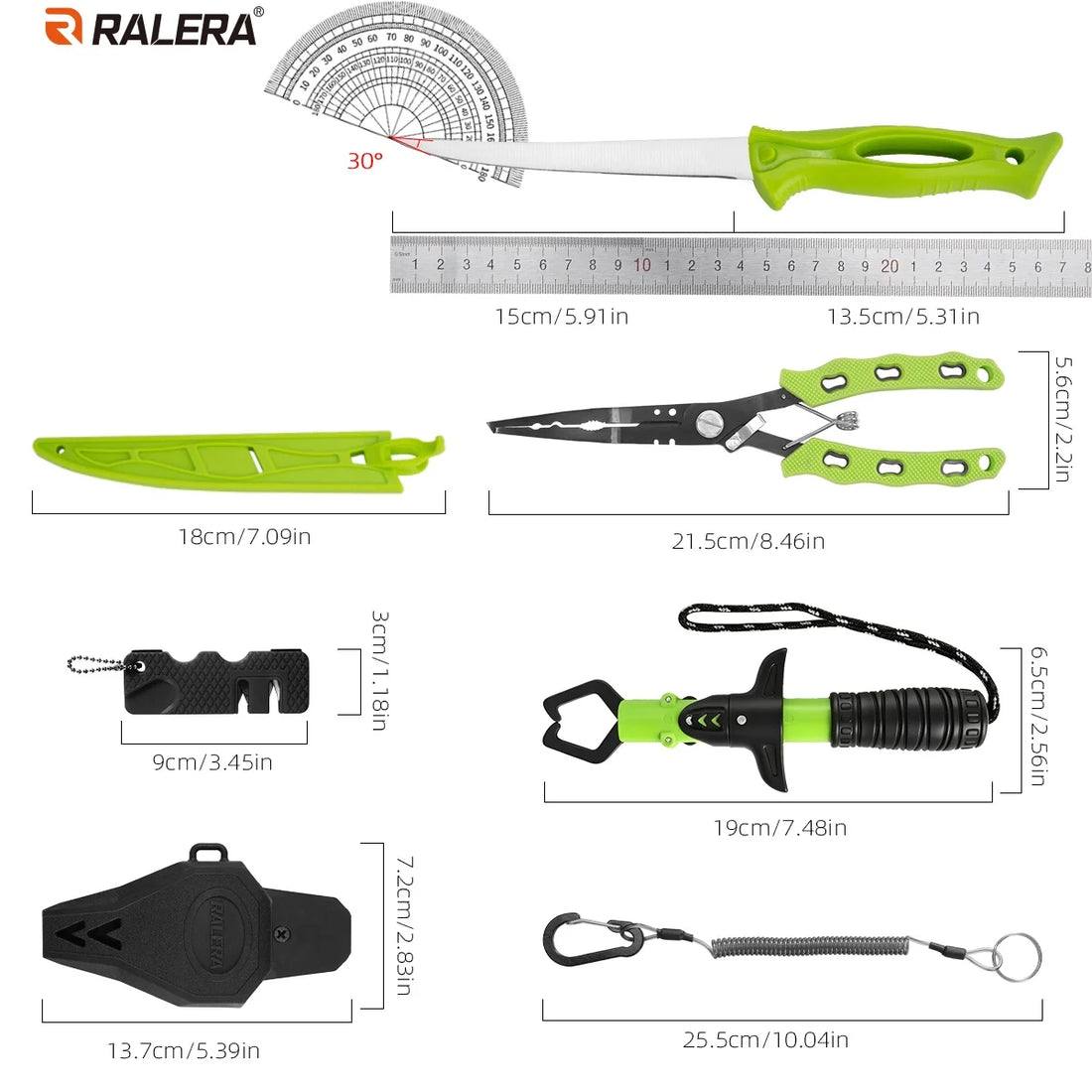 RALERA Saltwater Resistant Fishing Gear Tackle Kit