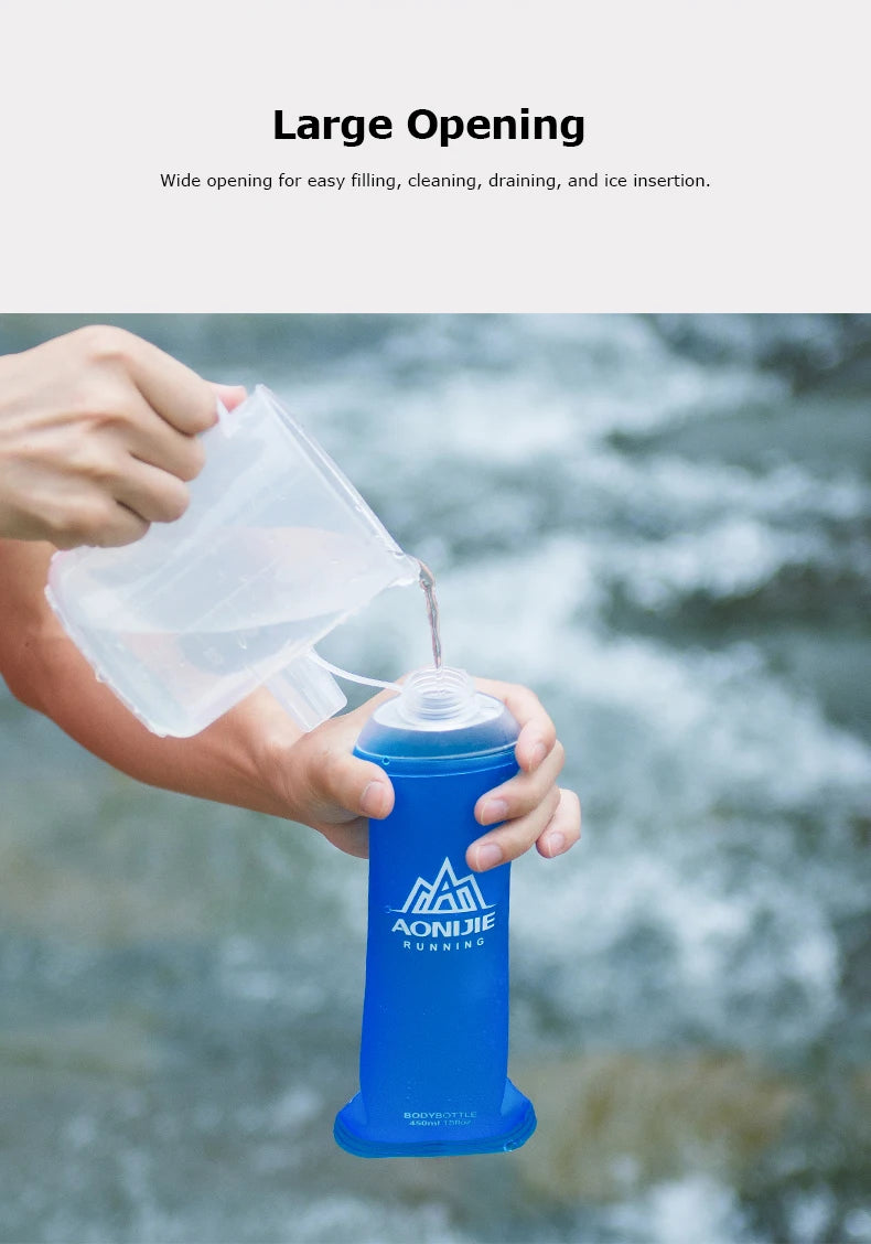 AONIJIE SD09 SD10 250ml 500ml Soft Flask Folding Collapsible Water Bottle