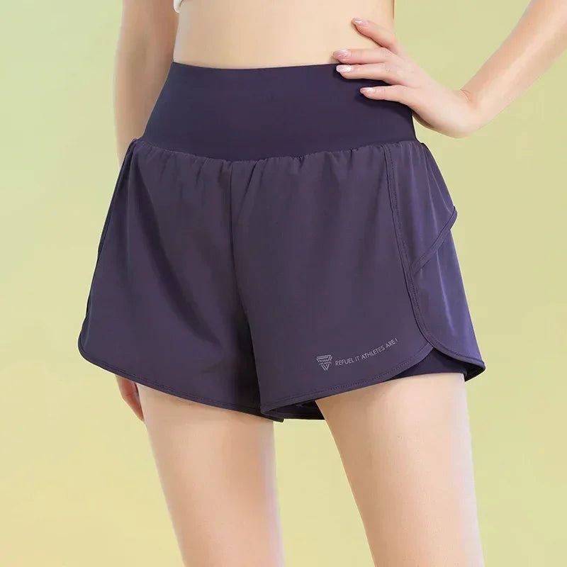 Yoga Shorts for Women Lightweight Gym Cycling Workout Shorts with Pocket Breathable Running Sweatpants Athletic Clothes