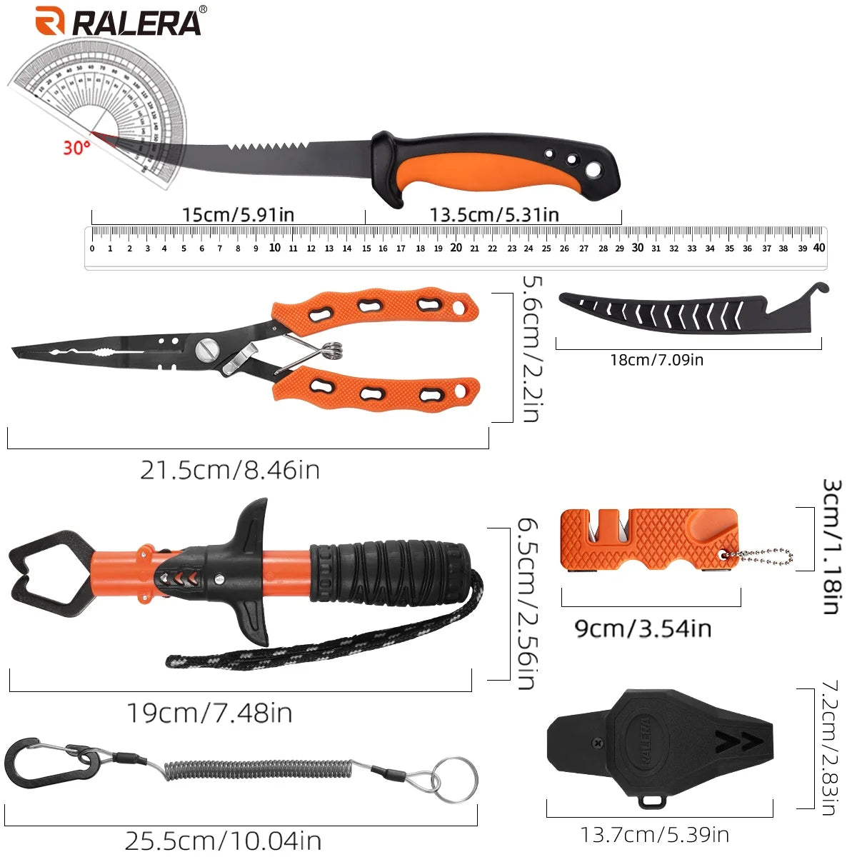 RALERA Saltwater Resistant Fishing Gear Tackle Kit