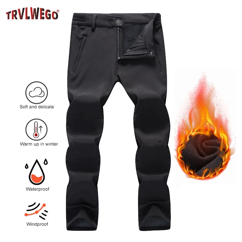 Men’s Fleece-Lined Softshell Trekking Pants