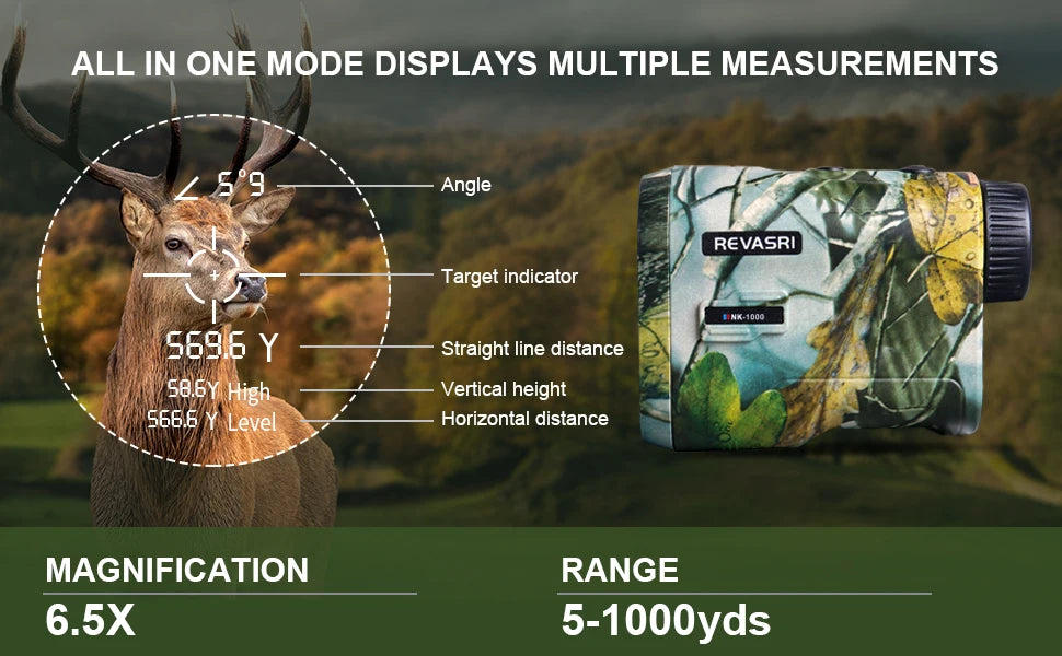 REVASRI 1000M Hunting Range Finder