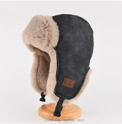 Winter Trapper Hat with Earmuffs