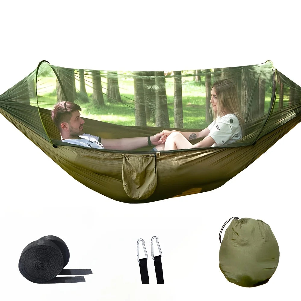 2-In-1 Camping Hammock With Mosquito Net