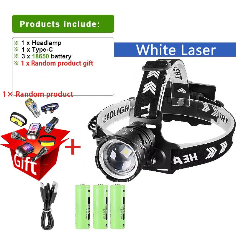 1000W Led Sensor Head Flashlight
