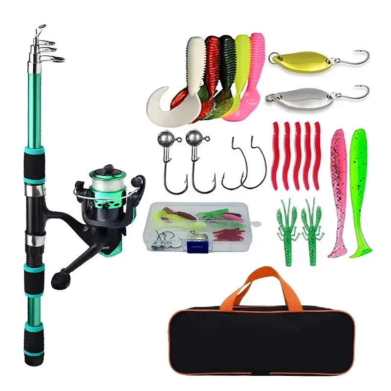 BRAVMACK Travel Telescopic Fishing Rod Full Kit